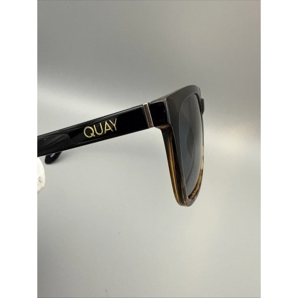 Quay Australia Legacy 126 Authentic Sunglasses POLARIZED Tortoise/Smoke Frames